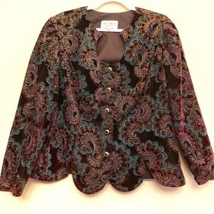 vintage Nahnah floral blazer size 14w